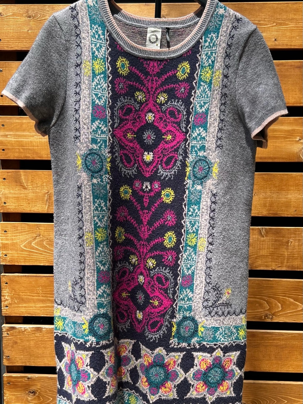 Anthropologie Akemi + Kin Boho Knit Sweater Dress Tunic Size Small